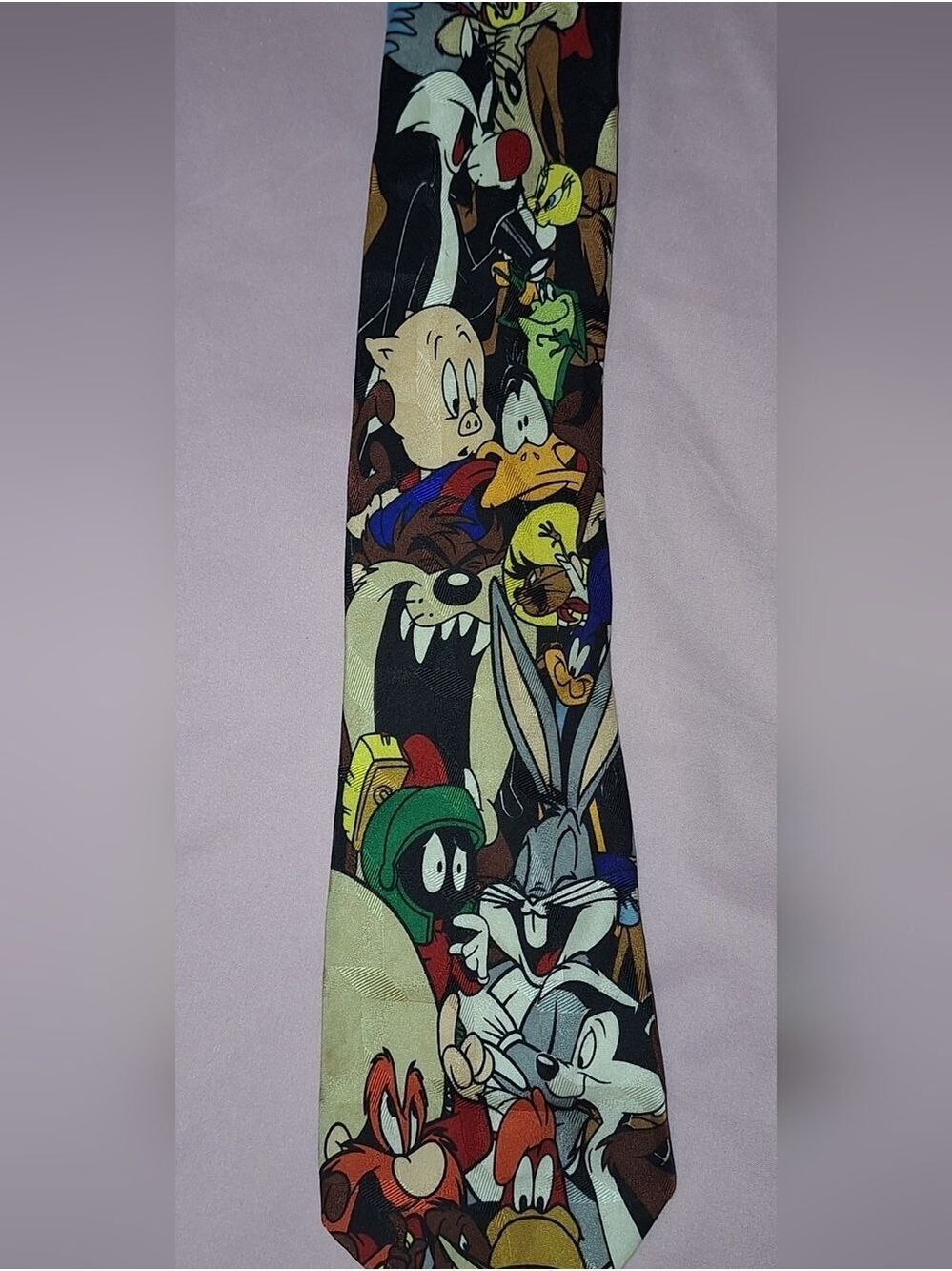 Looney Tunes Silk Tie Vintage 90s
